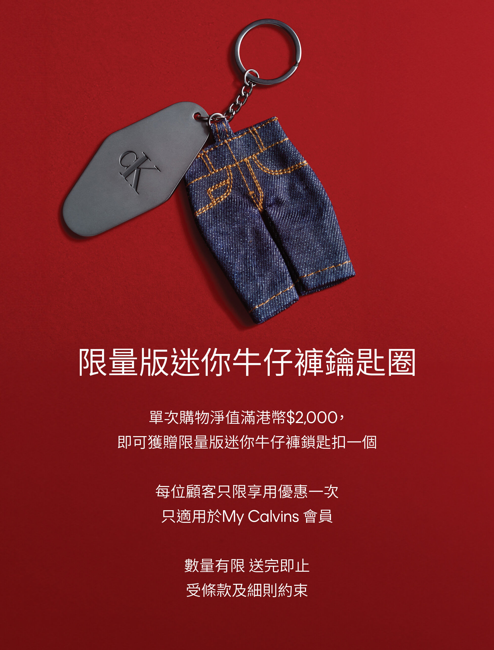 Calvin Klein Jung Kook Limited Edition Mini Jeans Keychain